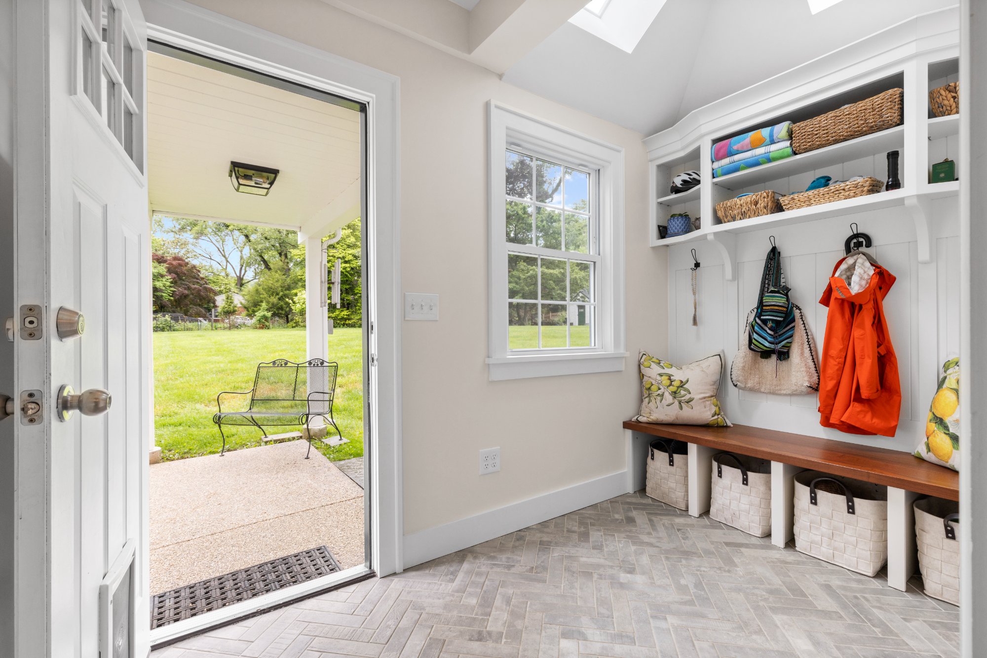 New mudroom addition — Greenspring Valley