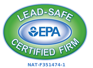 EPA Lead-Safe Certified Firm, certification NAT-F351474-1